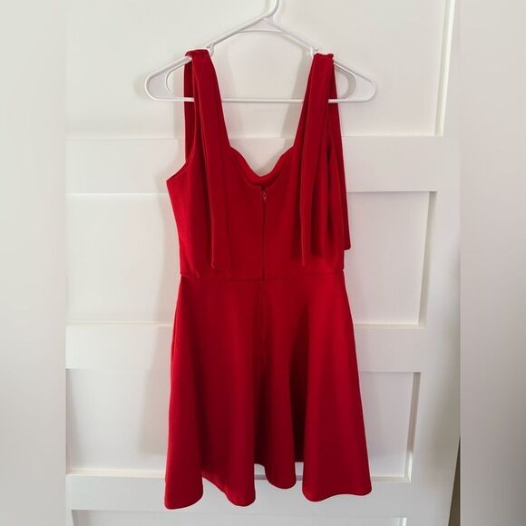 miami Dresses & Skirts - Mi Ami Elegant Red Sleeveless swing Dress tie straps size medium